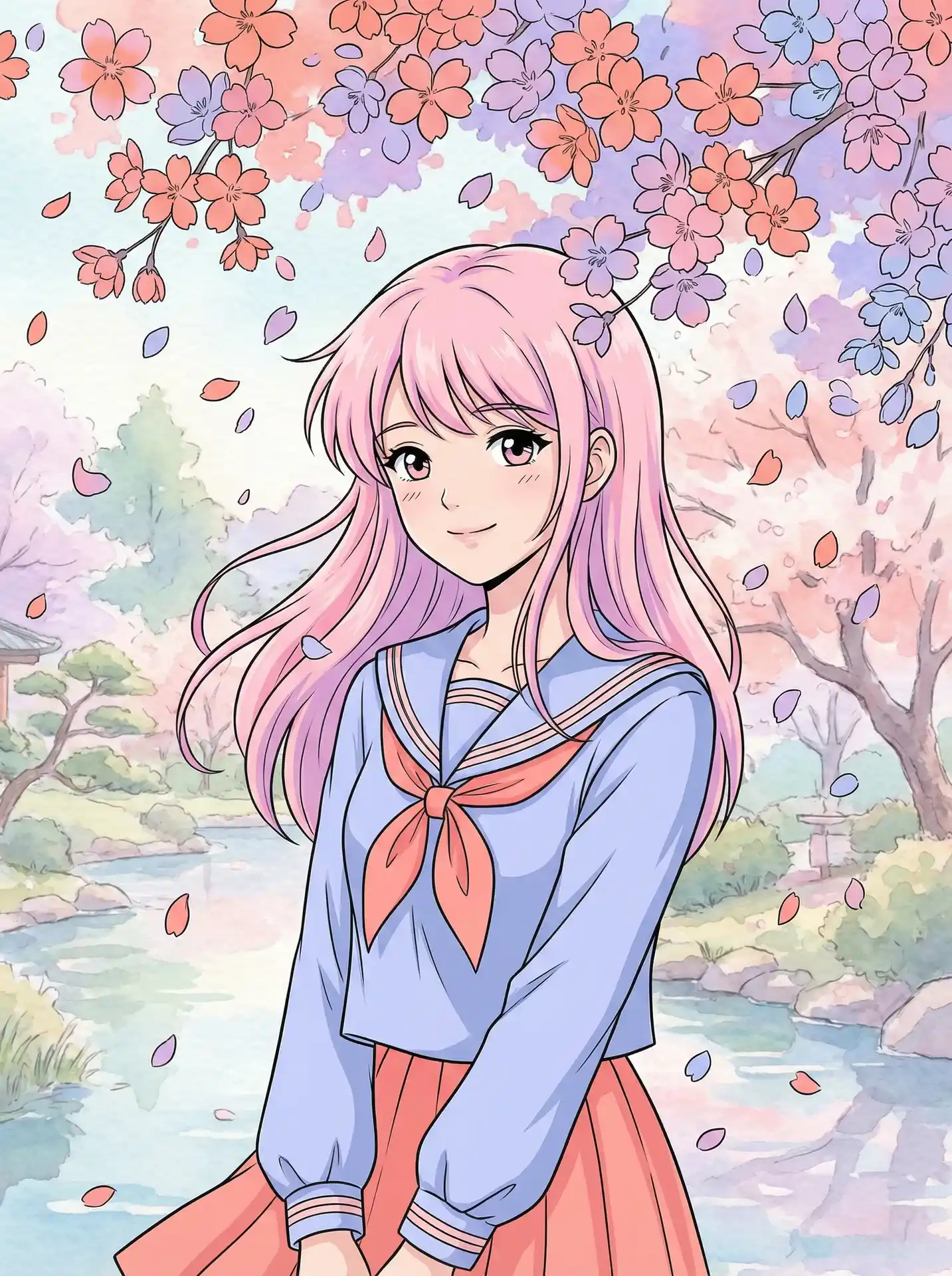 同人画作 - 樱花少女 里番 角色二次创作